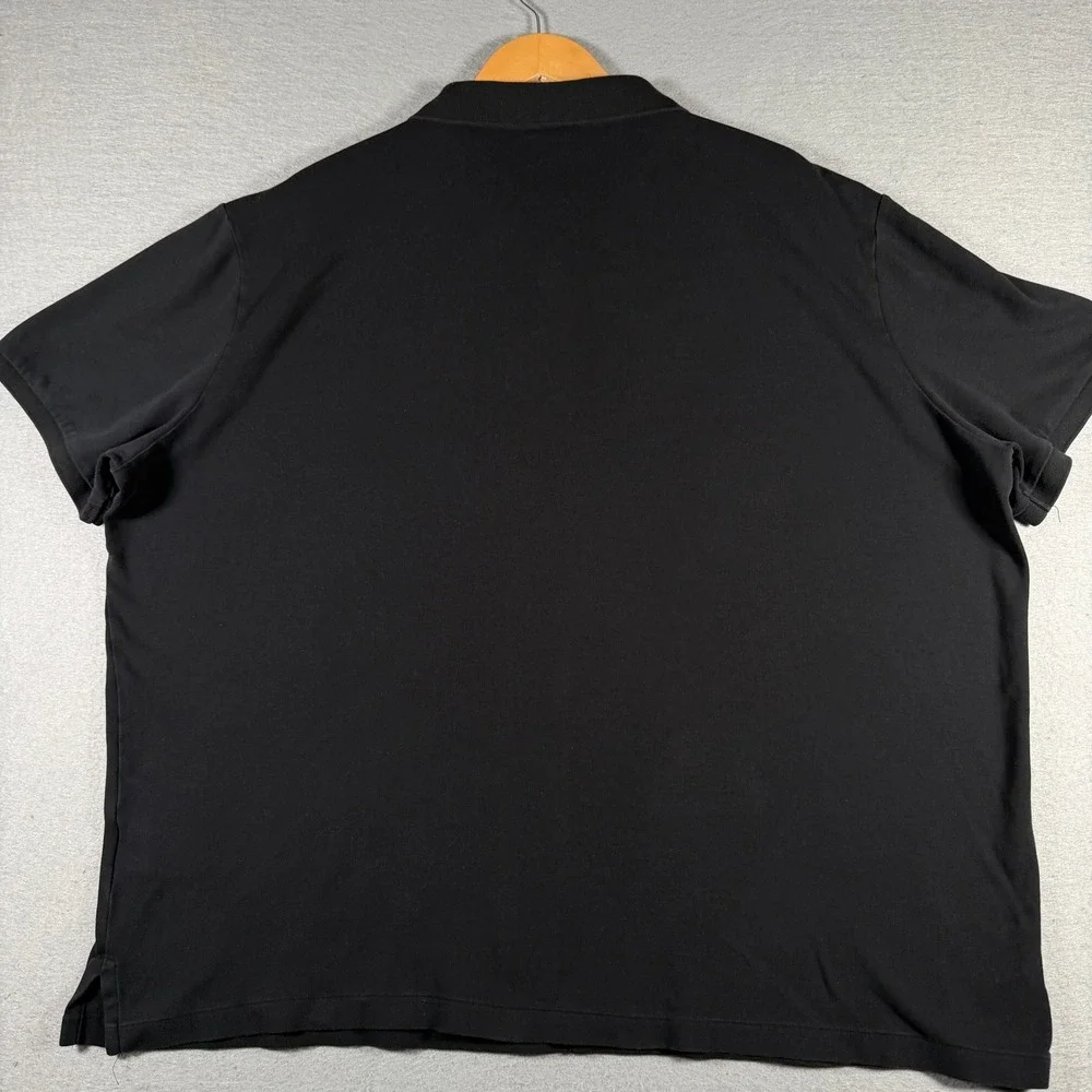 Polo Ralph Lauren Mens XXL Classic Fit Short Sleeve Polo Shirt Black Cotton Logo